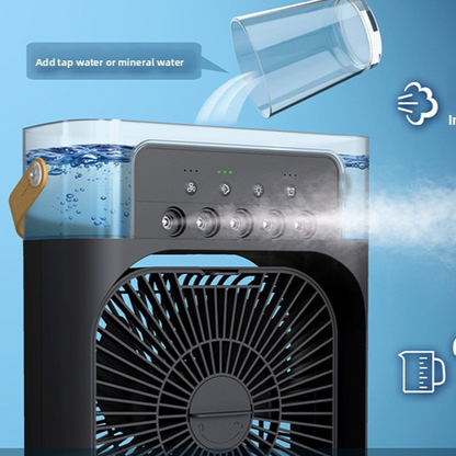 Portable USB Desktop Fan with Humidifier